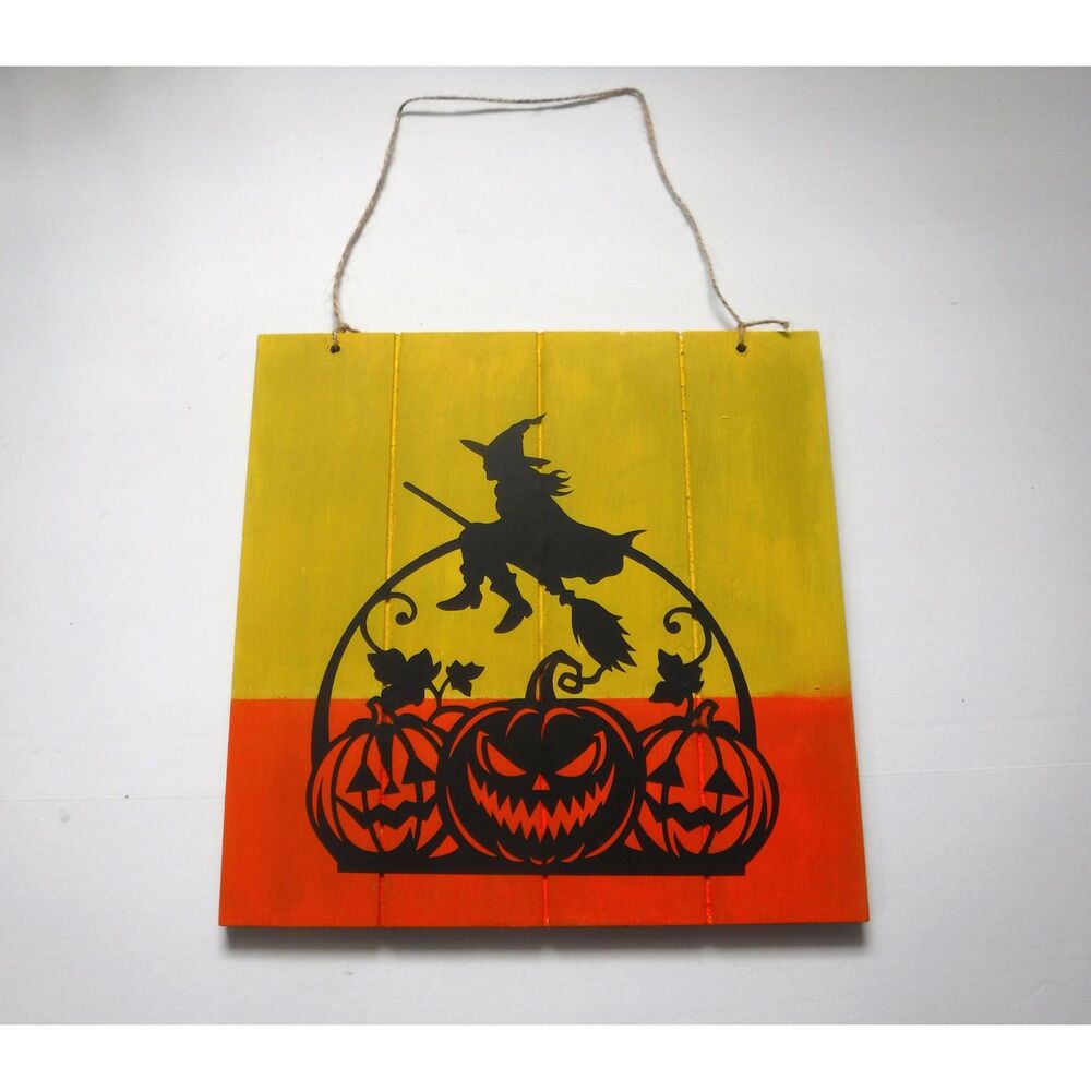 Wooden Sign / Home Decor Halloween Witch